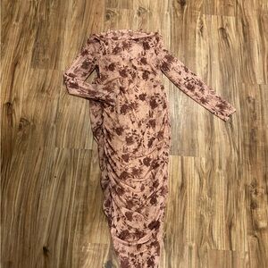 Long sleeve high neck, maternity dress